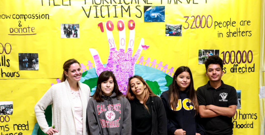 Students Respond to Hurricane Harvey Ánimo Pat Brown Charter High School
